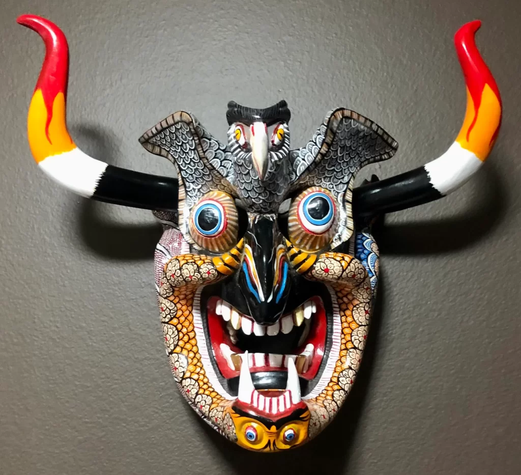 Mexican devil mask