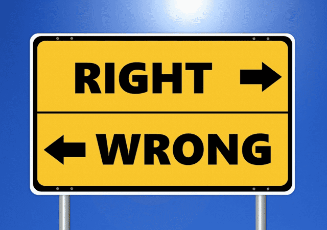 Decision-making: Right and wrong